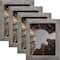 4 Pack Craig Frames Bauhaus 125 Barnwood Gray Picture Frame